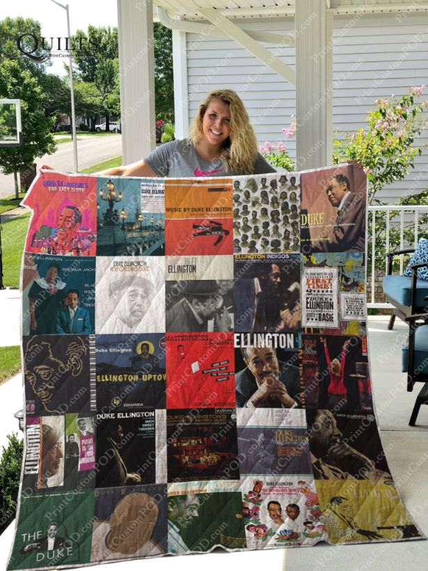 Duke Ellington Albums For Fans Collection Quilt Blanket, Must-Have for Jazz Enthusiasts