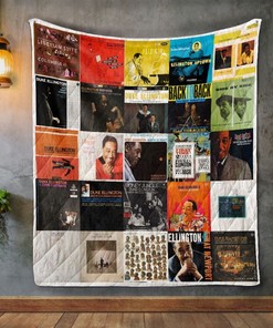 Duke Ellington Albums Quilt Blanket Vintage Décor