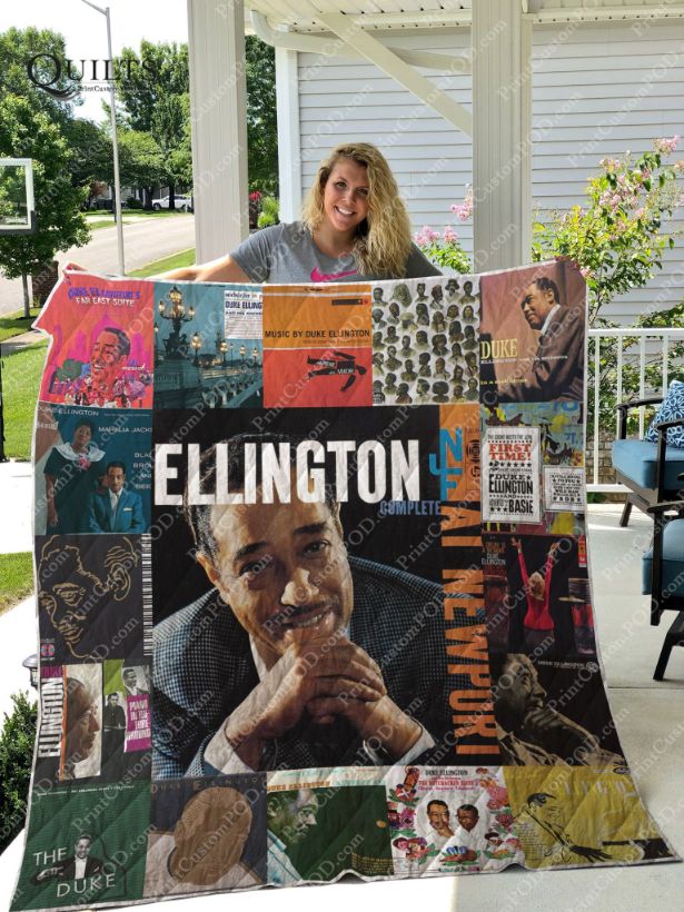 Duke Ellington Love Albums Quilt Bedding Set - Ideal for Jazz Enthusiasts