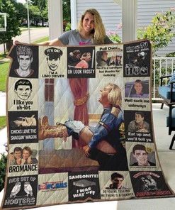 Dumb And Dumber Jim Carrey Movies Quilt Blanket - Vintage Blanket for Movie Lovers