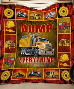 Dump Truck Quilt Blanket, Ideal for Little Boys