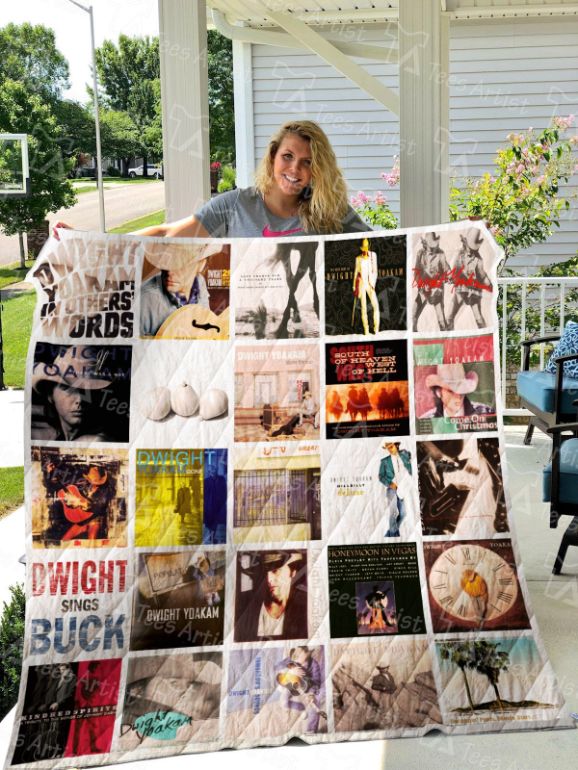 Dwight Yoakam Aesthetic Quilt Blanket Perfect for Country Music Lovers