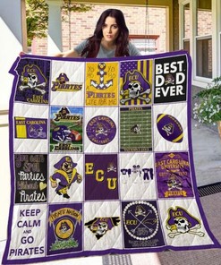 ECU East Carolina Pirates Ncaa Quilt Bedding Set for Girls