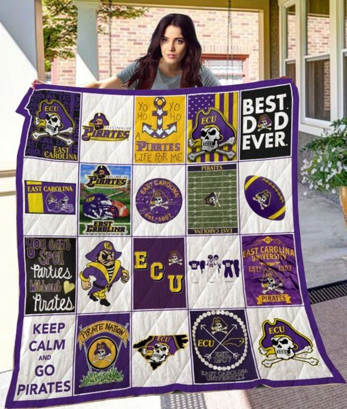 ECU East Carolina Pirates Ncaa Quilt Bedding Set for Girls