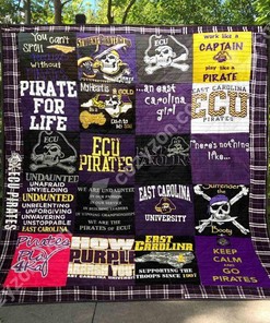 ECU Pirates Blankets Fan Inspired Quilt Bedding Set