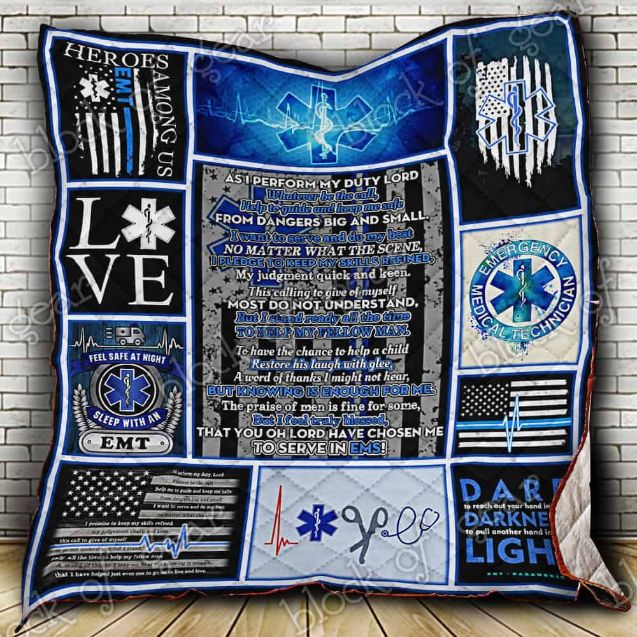 EMT Prayer Quilt Blanket - Show Your Love for Emergency Medical Technicians