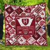 EST 1636 Harvard Crimson Quilt Bedding Set, Perfect for College Fans