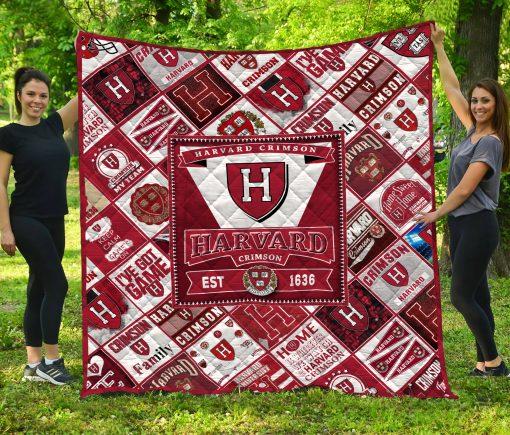 EST 1636 Harvard Crimson Quilt Bedding Set, Perfect for College Fans