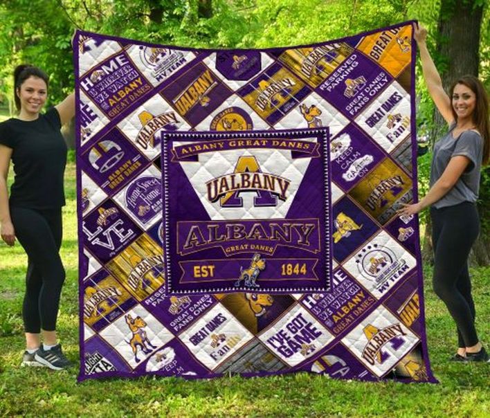 EST 1844 NCAA Albany Great Danes Collection Collection Quilt Bedding Set