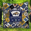 EST 1893 Ncaa Montana State Bobcats Collection Combined Quilt Bedding Set full size
