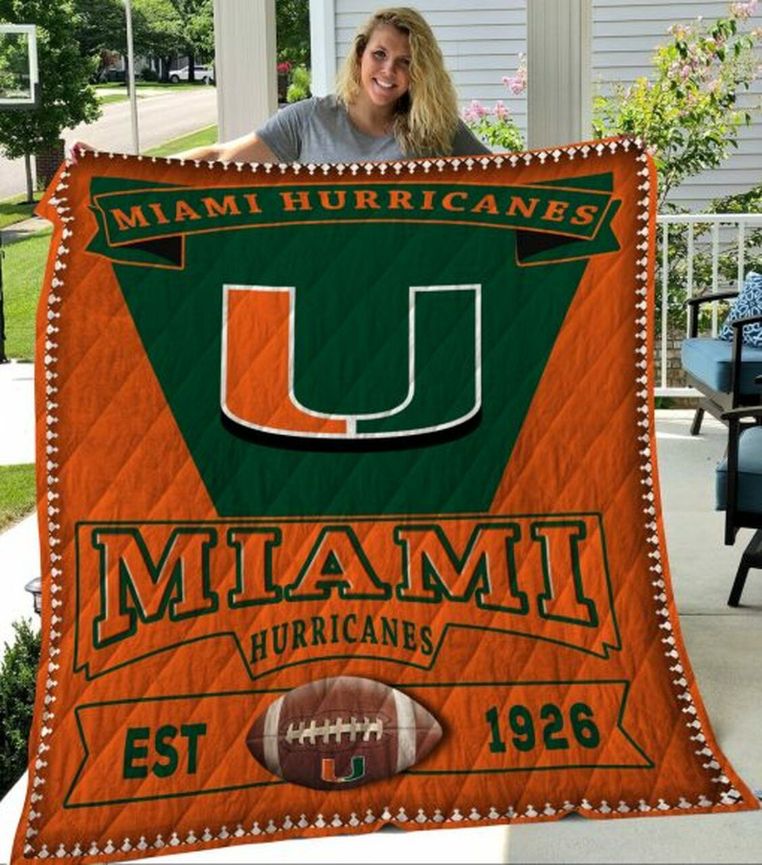 EST 1926 Miami Hurricanes NCAA Loving Quilt Blanket for Fans