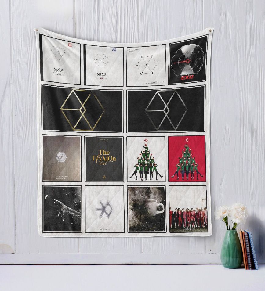 EXO Inspired Quilt Bedding Set for K-Pop Fans