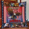 Eagle God Bless America Great Customized Quilt Bedding Set - Patriotic and Inspiring Design