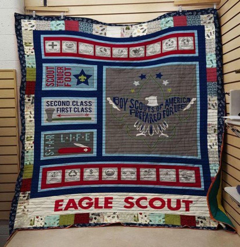 Eagle Scout Personalized 3D Quilt Bedding Set for Scouts