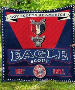 Eagle Scout Quilt Bedding Set with Quilt Blanket