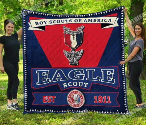 Eagle Scout Quilt Bedding Set with Quilt Blanket