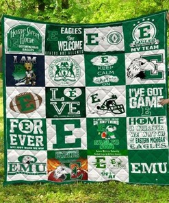 Eastern Michigan Eagles NCAA Quilted Bed Cover for a Soft and Chic Bed