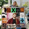 Ed Sheeran Albums Co Poster Quilt Blanket, Ideal for Singer-Songwriter Fans