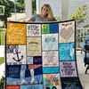 Ed Sheeran Lyrics Collection Quilt Blanket Bed Set for Girls