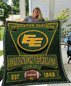 Edmonton Eskimos Quilt Blanket for CFL Fans