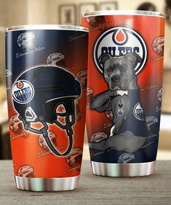Edmonton Oilers NHL Tumbler - Adorable Dog Design That Will Make You Smile