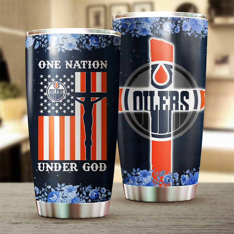 Edmonton Oilers NHL Tumbler - Show Your Patriotism with This Tumbler - Image 2