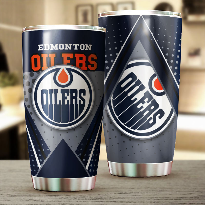 Edmonton Oilers NHL Tumbler: Unique Design Tumbler for NHL Fans, Perfect for Gifting