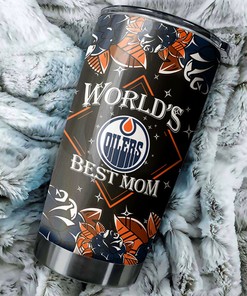 Edmonton Oilers NHL Tumbler - World's Best Mom Deserves the Best Drinkware