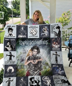 Edward Scissorhands Qoutes Quilt Blanket with Quilt Bedding Set, Perfect Gifts for Movie Lovers