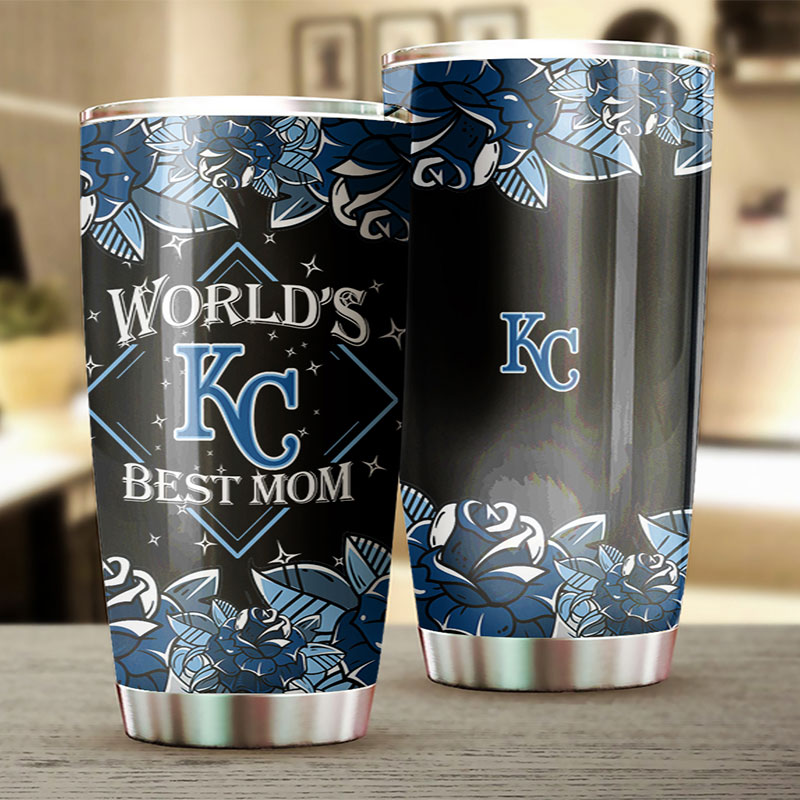 Elegant Kansas City Royals World's Best Mom MLB Tumbler for Awards - Image 2
