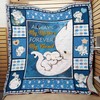 Elephant Always My Mother Forever My Friend Quilt Bed Set Cute for Kids
