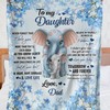 Elephant Blanket For Daughter, Motivate Her To Do Her Best From Dad's Insight
