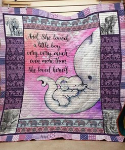 Elephant Quilt Bedding Set for Family Members