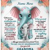 Elephant and Flower Quilt Bedding Set for Granddaughter from Grandma