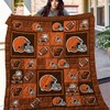 Elevate Your Bedding with Cleveland Browns Quilt Blanket LC5