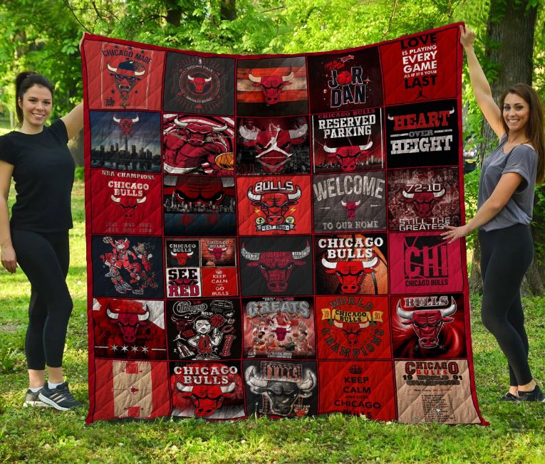 Elevate Your Bedroom with Chicago Bulls Quilt Bedding Set LC1