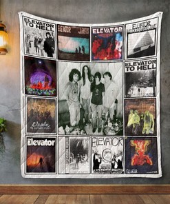Elevator Album Bootleg Collection Quilt Bedding Set with Quilt Blanket, Perfect Gifts for Music Lovers