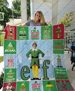 Elf Christmas Let's Get Elfed Up Quilt Bedding Set
