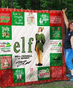 Elf Will Ferrel As Buddy Funny Quilt Blanket