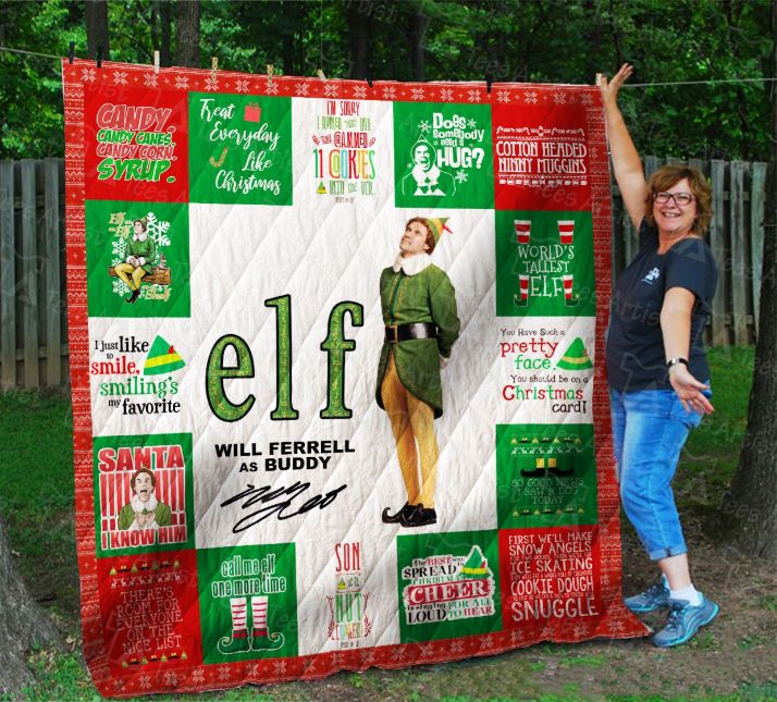 Elf Will Ferrel As Buddy Funny Quilt Blanket