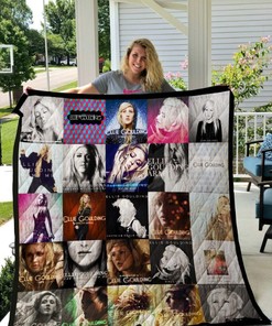 Ellie Goulding Quilt Blanket for Pop Music Fans