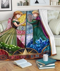 Elsa Princess Stain Glasses Style Quilt Bedding Set for Girls