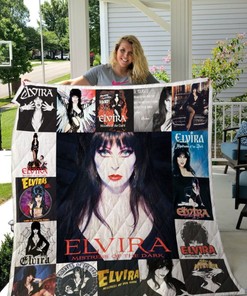 Elvira Mistress Of The Dark For Fans New Quilt Blanket for Horror Film Lovers