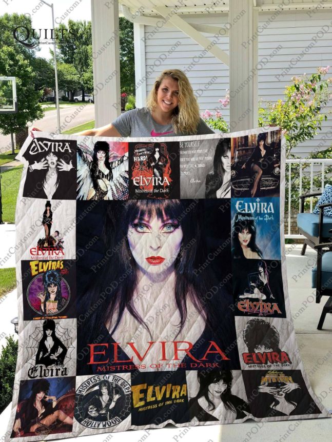 Elvira Mistress Of The Dark Quilt Blanket For Fans New DUP for Horror Film Lovers
