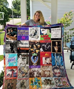 Elvis Costello Studio Albums Wise Up Ghost Quilt Bedding Set - A Must-Have for Fans of This Iconic Singer-Songwriter