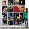 Elvis Presley Albums Greatest Hits Quilt Bedding Set for Fans
