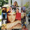 Elvis Presley Lyrics Collection Quilt Bedding Set - Vintage Gifts for Music Lovers