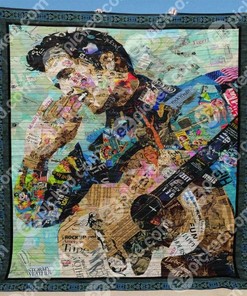 Elvis Presley Plus Size Quilt Blanket - The King of Rock and Roll Lives On for Fans