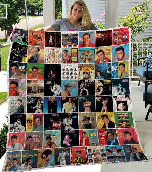 Elvis Presley Vintage Quilt Blanket, Great Gift for Fans