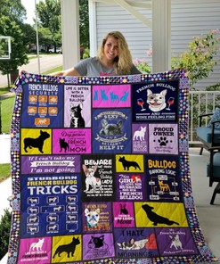 Embrace The Cuddles With Life Is Better With A French Bulldog Quilt Blanket